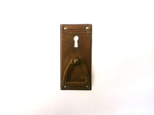 UpperDutch:Hooks and Hardware,Art Deco Antique Shabby Cabinet Drop Pull  / Vintage Door Knob / Distressed Door Handle / Key hole cover / Escutcheon