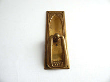 UpperDutch:Hooks and Hardware,Vintage Drop pull / Antique Drawer Handle / Authentic Brass Old hardware / Old distressed shabby cabinet Escutcheon