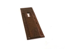 UpperDutch:Hooks and Hardware,Rusty antique keyhole cover, stamped escutcheon with an authentic rustic patina, with loads of character for your furniture.