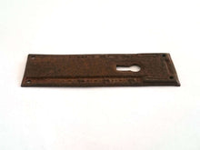 UpperDutch:Hooks and Hardware,Rusty antique keyhole cover, stamped escutcheon with an authentic rustic patina, with loads of character for your furniture.