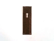 UpperDutch:Hooks and Hardware,Rusty antique keyhole cover, stamped escutcheon with an authentic rustic patina, with loads of character for your furniture.