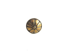UpperDutch:Hooks and Hardware,Drawer knob, flower shaped cabinet pull / floral drawer pull. Metal cabinet hardware.