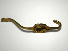 UpperDutch:Hooks and Hardware,1 (ONE) Solid Brass Lion Head Wall hook, Vintage Coat hook, Hanger.