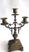 UpperDutch:Candelabras,Candlestick holder. Antique Copper Art Deco Candle Holder. French home decor.