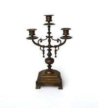 UpperDutch:Candelabras,Candlestick holder. Antique Copper Art Deco Candle Holder. French home decor.