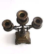 UpperDutch:Candelabras,Candlestick holder. Antique Copper Art Deco Candle Holder. French home decor.