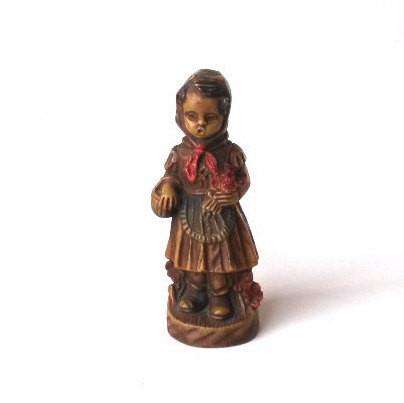 UpperDutch:Home and Decor,Little Red Riding Hood Figurine. Antique collectible Little Red Riding Hood Figurine