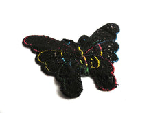 UpperDutch:Sewing Supplies,Butterfly applique, 1930s vintage embroidered applique. Vintage patch, sewing supply. Applique, Crazy quilt