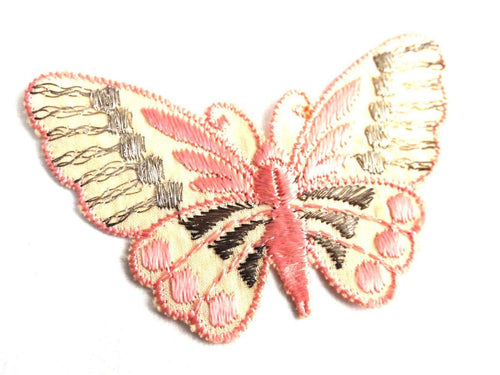 UpperDutch:Sewing Supplies,Butterfly applique, 1930s vintage embroidered applique. Vintage patch, sewing supply. Applique, Crazy quilt