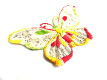 UpperDutch:Sewing Supplies,Butterfly applique, 1930s vintage embroidered applique. Vintage patch, sewing supply. Applique, Crazy quilt