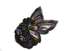 UpperDutch:Sewing Supplies,Applique, butterfly applique, 1930s vintage embroidered applique. Vintage floral patch, sewing supply.