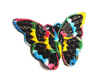 UpperDutch:Sewing Supplies,Applique,butterfly applique, 1930s vintage embroidered applique. Vintage patch, sewing supply.