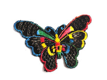 UpperDutch:Sewing Supplies,Butterfly applique, 1930s vintage embroidered applique. Vintage patch, sewing supply. Applique, Crazy quilt