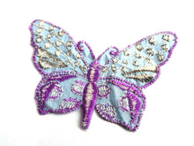 UpperDutch:Sewing Supplies,Butterfly applique, 1930s vintage embroidered applique. Vintage patch, sewing supply. Applique, Crazy quilt