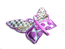 UpperDutch:Sewing Supplies,Butterfly applique, 1930s vintage embroidered applique. Vintage patch, sewing supply. Applique, Crazy quilt