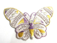 UpperDutch:Sewing Supplies,Butterfly applique, 1930s vintage embroidered applique. Vintage patch, sewing supply. Applique, Crazy quilt