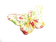 UpperDutch:Sewing Supplies,Butterfly applique, 1930s vintage embroidered applique. Vintage patch, sewing supply. Applique, Crazy quilt