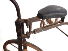 UpperDutch:Home and Decor,Tricycle, Metal & Wooden Toy Tricycle, Antique Doll Replica Decor Accessory, children's room decoration.