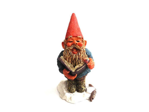 UpperDutch:Gnomes,Gnome figurine, mint condition in original box, 1994 Rien Poortvliet.