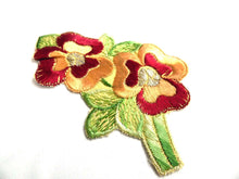 UpperDutch:Sewing Supplies,Applique, flower applique, 1930s vintage embroidered applique. Vintage floral patch, sewing supply.