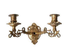 UpperDutch:Candelabras,Wall Sconce. Antique Solid Brass Victorian Piano Candelabra / piano candle holder / candle wall sconce