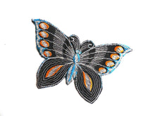 UpperDutch:Sewing Supplies,Butterfly applique, 1930s vintage embroidered applique. Vintage patch, sewing supply. Applique, Crazy quilt