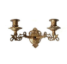 UpperDutch:Candelabras,Wall Sconce. Antique Solid Brass Victorian Piano Candelabra / piano candle holder / candle wall sconce