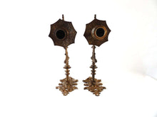 UpperDutch:Candelabras,Piano Sconses  Pair Antique Solid Brass Victorian Piano Candelabra  piano candle holder, candle wall sconce.