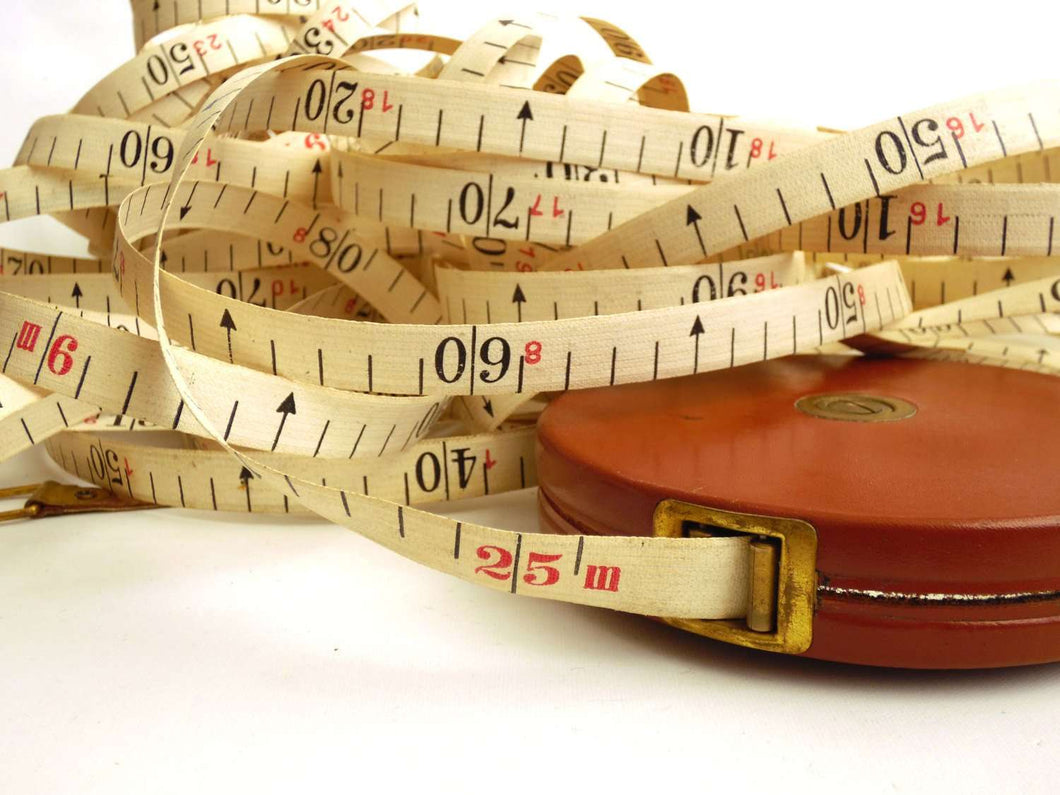 Tape measure, Stabila 25 meter leather wind up measuring tape. 'Beste –  UpperDutch