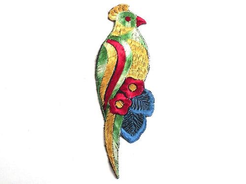 UpperDutch:Sewing Supplies,Bird Applique / 1930s Vintage Embroidered Bird  applique / application / patch. Vintage patch, sewing supply.