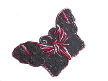 UpperDutch:Sewing Supplies,Butterfly applique, 1930s vintage embroidered applique. Vintage patch, sewing supply. Applique, Crazy quilt.