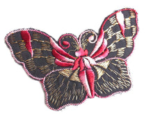 UpperDutch:Sewing Supplies,Butterfly applique, 1930s vintage embroidered applique. Vintage patch, sewing supply. Applique, Crazy quilt.