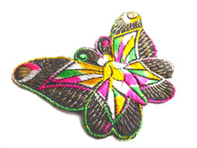 UpperDutch:Sewing Supplies,Applique. Butterfly applique, 1930s vintage embroidered applique. Vintage patch, sewing supply. Applique, Crazy quilt.
