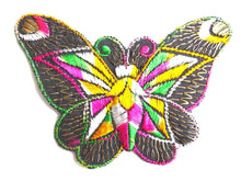 UpperDutch:Sewing Supplies,Applique. Butterfly applique, 1930s vintage embroidered applique. Vintage patch, sewing supply. Applique, Crazy quilt.