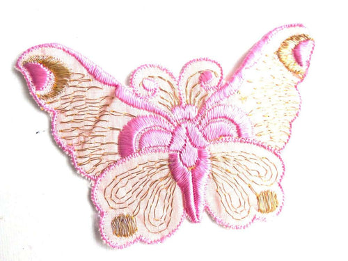 UpperDutch:Sewing Supplies,Butterfly applique, 1930s vintage embroidered applique. Vintage patch, sewing supply. Applique, Crazy quilt.