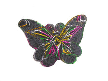 UpperDutch:Sewing Supplies,Applique. Butterfly applique, 1930s vintage embroidered applique. Vintage patch, sewing supply. Applique, Crazy quilt.