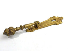 UpperDutch:Hooks and Hardware,Vintage Solid Brass Ornate Hanging Knob - Drawer Pull - Drop Handle - Drop pull - Cabinet hardware