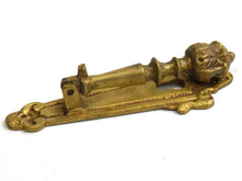 UpperDutch:Hooks and Hardware,Vintage Solid Brass Ornate Hanging Knob - Drawer Pull - Drop Handle - Drop pull - Cabinet hardware