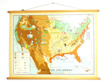 UpperDutch:School Chart,United states school chart, pull down school chart. Extraction of raw materials and export routes. US USA trades chart school.