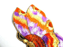 UpperDutch:Sewing Supplies,Butterfly applique, 1930s vintage embroidered applique. Vintage patch, sewing supply. Applique, Crazy quilt.
