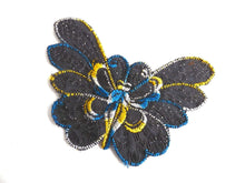 UpperDutch:Sewing Supplies,Applique. Butterfly applique, 1930s vintage embroidered applique. Vintage patch, sewing supply. Applique, Crazy quilt.