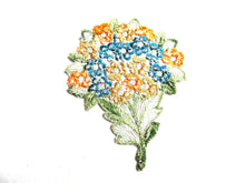 UpperDutch:Sewing Supplies,Flower applique, 1930s vintage embroidered applique. Vintage floral patch, sewing supply.