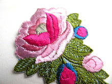 UpperDutch:Sewing Supplies,Flower applique, 1930s vintage embroidered applique. Vintage floral patch, sewing supply.