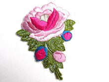 UpperDutch:Sewing Supplies,Flower applique, 1930s vintage embroidered applique. Vintage floral patch, sewing supply.