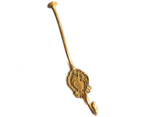 UpperDutch:Hooks and Hardware,1  Coat hook. Solid Brass Victorian Style Wall hook / Coat hook / Vintage Coat Hanger.