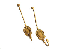 UpperDutch:Hooks and Hardware,1  Coat hook. Solid Brass Victorian Style Wall hook / Coat hook / Vintage Coat Hanger.