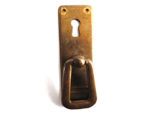 UpperDutch:Hooks and Hardware,Antique Cabinet Drop Pull  / Vintage Door Knob / Distressed Door Handle / Key hole cover / Escutcheon