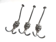 UpperDutch:Hooks and Hardware,1 Metal Lion Head Wall hook / Coat hooks / Hanger.