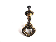 UpperDutch:Hooks and Hardware,1 Hanging Drawer Pull / Brass plated Cabinet knob / Drop Door Handle.