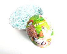 UpperDutch:Home and Decor,Easter Egg - German Easter Paper Mache Egg - Vintage Candy Container